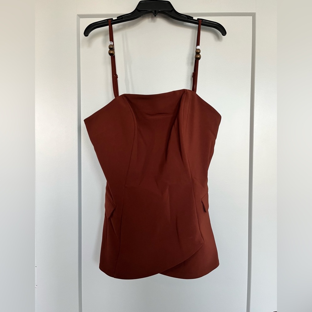 NWT Andrea Iyamah Varu Top in Cinnamon Size XL - Picture 4 of 16